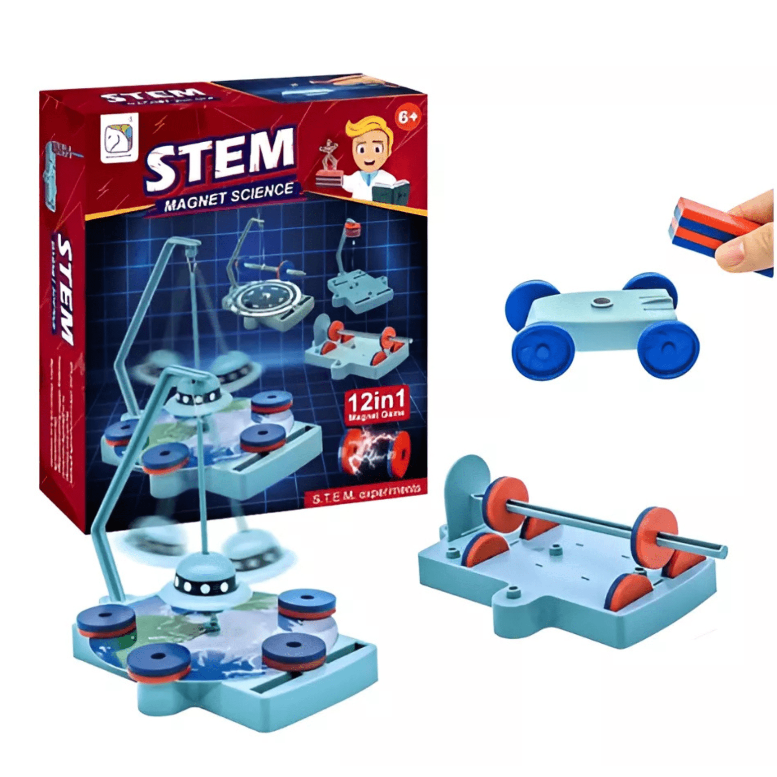 Juego Didáctico Imanes Experimento Ciencia 2 En 1 Educativo - Martina Baby & Kids